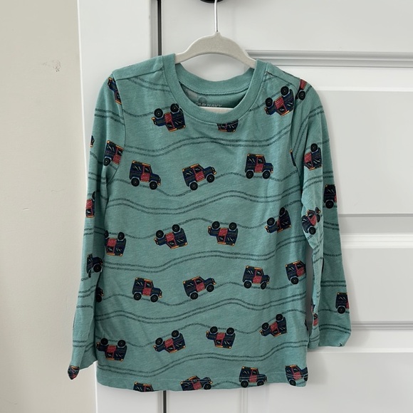 Set of Four Kids' Long Sleeve Shirts with Fun Prints - Picture 5 of 9